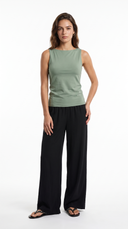 Boat-neck Jersey Top